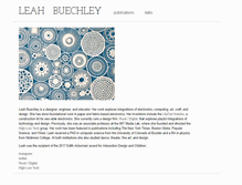 Tablet Screenshot of leahbuechley.com